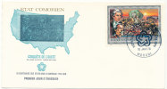 Commores FDC 15-1-1976 U.S. Bi-Centennial 1776 - 1976 With Cachet - Indépendance USA