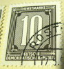 Germany 1956 Official Stamp 10pf - Used - Sonstige & Ohne Zuordnung