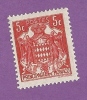 MONACO TIMBRE N° 157 NEUF AVEC CHARNIERE ARMOIRIES 5C ROUGE - Unused Stamps