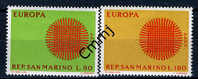 1970 - SAINT-MARIN - SAN MARINO - Unif. 807/08 - MNH - New Mint - Unused Stamps