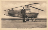 ( CPA AVIONS  )  AUTOGIRE DE LA CIERVA ( Biplace ) Avec Son Inventeur /  Voilure Tournante  - - Helicopters