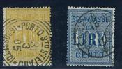 Filatelia - SEGNATASSE  - ANNO 1903 -  RE VITTORIO EMANUELE III - N° ST 31/32 - USATI - FRESCHISSIMI - Portomarken