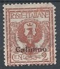 1912 EGEO CALINO AQUILA 2 CENT MH * - RR10686 - Ägäis (Calino)