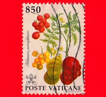 VATICANO  - Usato -  1992 - Flora Del Nuovo Mondo - 850 L. - Solanum Pomiferum - Oblitérés