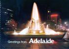 Adelaide's Famous Fountain With King William Street In Background - Castle TC 42 Unused - Adelaide