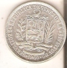 MONEDA DE PLATA DE VENEZUELA DE 2 BOLIVARES DEL AÑO 1960  (COIN) SILVER,ARGENT. - Venezuela