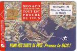 MONACO MF 27 PRENEZ LE BUS 120U GEM 2EME LOGO MORENO N° B2C0Q005 ETAT COURANT - Monaco