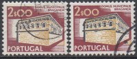 PORTUGAL  N°1222/22a__OBL VOIR SCAN-avec Et Sans Phosphore - Used Stamps
