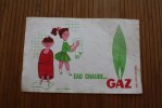 BUVARD  Publicitaire Eau Chaude… Gaz > D´après Fix Masseau —>vendus En L´état: Coupures écornures Voi - Elektriciteit En Gas