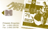 42 TARJETA DE MALTA UN SELLO (STAMP) - Malta