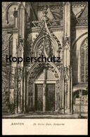 ALTE POSTKARTE XANTEN ST. VICTOR DOM 1918 SÜDPORTAL Portal Kirche Church église Postcard Cpa AK Ansichtskarte - Xanten