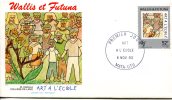 Wallis Et Futuna       FDC       Premier Jour     Art à L'école       8 Novembre 93 - FDC