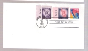 FDC Statue Of Liberty - Plus Two Older Stamps With Block Numbers - 1991-2000