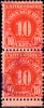 USA 1930 Postage Due - 10c Red FU PAIR - Postage Due