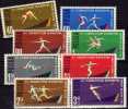 Leichtathletik 1962 Polen 1338/5A ** 2€ Hochsprung Staffel-Lauf Wurf Diskus-Wurf Sprint Hammerwerfen Sport Set Of Polska - Ongebruikt