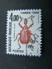 OBLITERE FRANCE ANNEE 1982 TIMBRES TAXE N°108 OBLITERATION RONDE INSECTE COLEOPTERE - 1960-.... Used