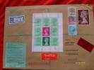 1983 Postal History Definitive MACHIN  3 2,00 + Miniature Sheet From CARNET - Lettres & Documents