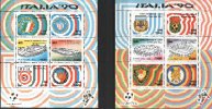 ITALIA - ITALIE - ITALY - 1990 - CAMPIONATI MOND. DI CALCIO "ITALIA '90" - 6 BF MNH ** - Blocs-feuillets