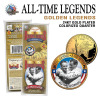 USA - BASEBALL LEGENDS * PROMO-COIN* LOU GEHRIG & BABE RUTH GOLD PLATED & COLORIZED COIN - Autres & Non Classés