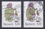 Denmark 2011 BRAND NEW 8.00 Kr Winterstamp - Comics (from Sheet & Booklet) Different Perf. - Used Stamps