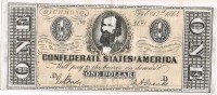 Billete Replica Of SPAIN,  1 Dolar 1864. Confederate States Of America - Confederate Currency (1861-1864)