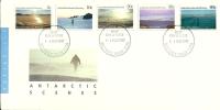 AUSTRALIA  FDC ANTARCTIC TERRITORY LANDSCAPES SERIES III 5 STAMPS  DATED 11-03-1987 JANALI CTO SG? READ DESCRIPTION !! - Lettres & Documents