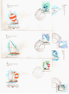 Estonia USSR 1978 FDC X5 Tallinn, 22nd Summer Olympic Games In Moscow.Sailing Regatta - FDC