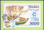 Portugal 1980 Madeira Tourism - Simple Sailing Boat Maximum Card - Cartes-maximum (CM)