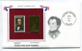 C Great Americans "" Nathaniel Hawthorne """ Gold Stamp Replica 1983 FDC/bu/UNC - Autres & Non Classés