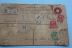 Notting Hill U.K. Grande-Bretagne  Postal Stamp+added Registered Letter-lettre Recommandée Entier Postal+timbre Rajouté - Covers & Documents