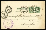 1904 Norway Postal Stationery, Card Sent To Belgium. Bergen 4.I.04. , Anvers. (G36c014) - Postwaardestukken