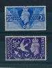 GB 1946, King George VI, PEACE, Victory Set, Sg 491-2 Set Of 2 MNH - Unused Stamps