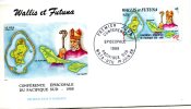 Wallis Et Futuna    FDC  Enveloppe  1er Juin 88   Conférence épiscopale Pacifique Sud - FDC