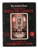 Livret De 24 Pages , The Sunday Times Amended Rules Of Canasta As Played At Crockford´s Club , Frais Fr : 2.60€ - Other & Unclassified