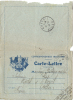 FM -  CARTE LETTRE - Illustration 5 Drapeaux Sur Fond Bleu  - Voyagée En 1916 - Storia Postale
