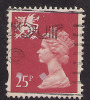 WALES GB  1993 - 96 25p RED USED MACHIN STAMP SG W73.( D511 ) - Wales