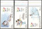 Moldova  1998  MNH**  -  Yv. 223/225 - Inverno1998: Nagano