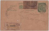 Br India King George V, Postal Card, Dhampur, Registered, India As Per The Scan - 1911-35 Koning George V