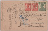 Br India King George VI, Princely State Tonk Raj, Postal Card, India As Per The Scan - 1936-47 King George VI