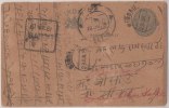 Br India KG V, Postal Card, DLO Calcutta Postmark, India As Per The Scan - 1911-35 King George V