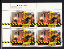 Canada MNH Scott #1986 Upper Left Plate Block 48c Volunteer Firefighters - Plate Number & Inscriptions