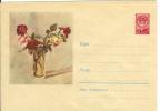 Russia USSR 1960 Fleurs Flowers Flower Blumen Flora Plants Rose Roses Envelope - 1960-69