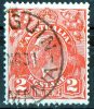 Australia 1926 King George V 2d Red Small Multiple Wmk - PENGUIN TASMANIA PM - Used Stamps