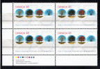 Canada MNH Scott #1959 Lower Left Plate Block 48c Public Pensions - Plate Number & Inscriptions