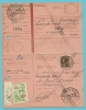 402 Op Ontvangkaart/Carte-récépissé Met Stempel BRUXELLES Met Stempel RETOUR / IMPAYE - 1934-1935 Léopold III