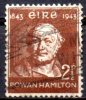 IRELAND 1943 Centenary Of Announcement Of Discovery Of Quaternions. - Sir William Rowan Hamilton 21/2d. - Brown  FU - Usati