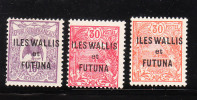 Wallis And Futuna Islands 1920-28 New Caledonia Stamps Overprinted Mint - Unused Stamps