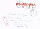 Carta Certificada HYON (Belgica) 1987, Lineaire, Lineal - Lettres & Documents