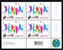 Canada MNH Scott #2120 Lower Right Plate Block 50c Polio Vaccination 50th Anniversary In Canada - With UPC Barcode - Plate Number & Inscriptions