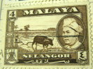 Selangor 1957 Ricefield 4c - Used - Selangor